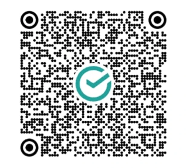 QR-код с реквизитами клуба Горячий след